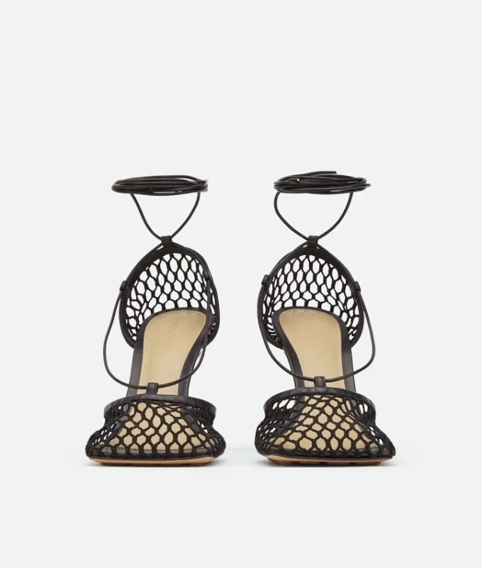 Stretch Lace-Up Sandal