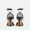 Stretch Lace-Up Sandal
