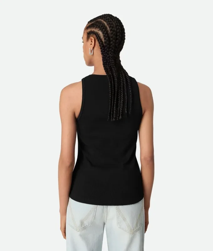 Stretch Rib Cotton Tank Top