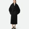 Stretch Wool Long Coat