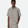 Stripe Cotton and Linen Shirt