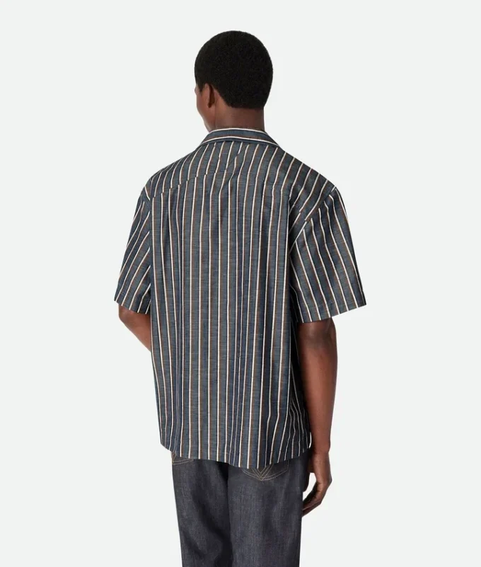 Stripe Cotton and Linen Shirt