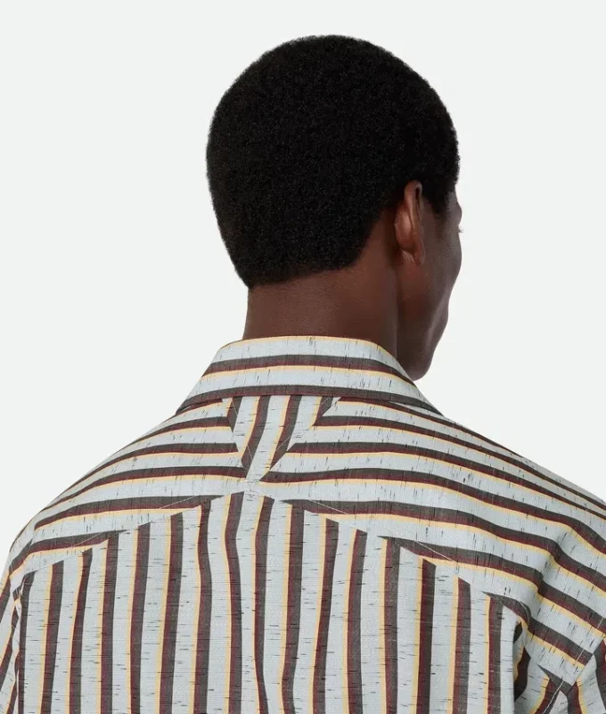 Stripe Cotton and Linen Shirt