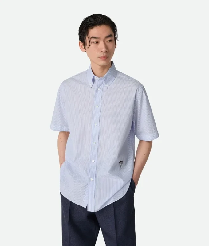 Stripe Cotton Poplin Shirt