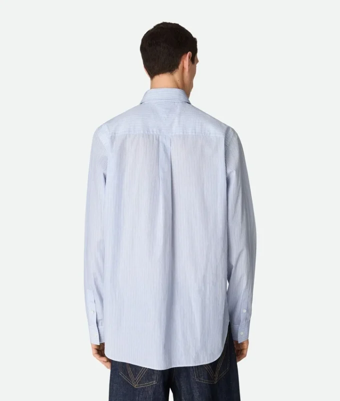 Stripe Cotton Poplin Shirt