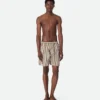 Stripe Nylon Swim Shorts