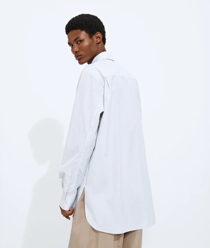 Striped Cotton Poplin Shirt