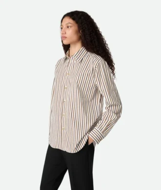 Striped Cotton Poplin Shirt