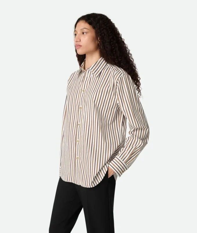 Striped Cotton Poplin Shirt