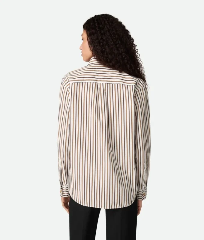 Striped Cotton Poplin Shirt