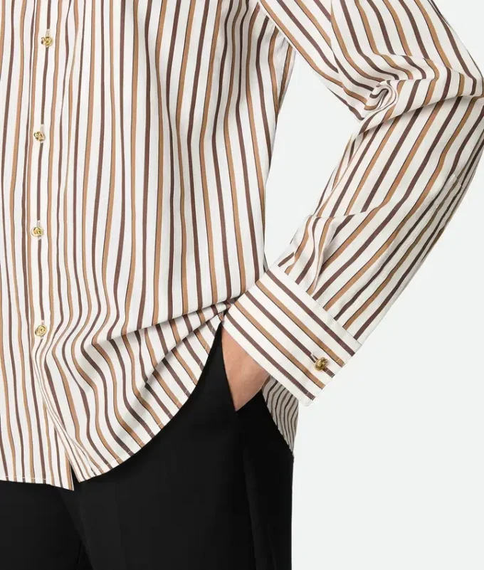 Striped Cotton Poplin Shirt