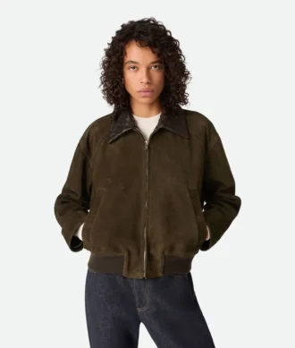 Suede Leather Blouson