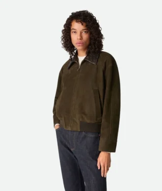 Suede Leather Blouson