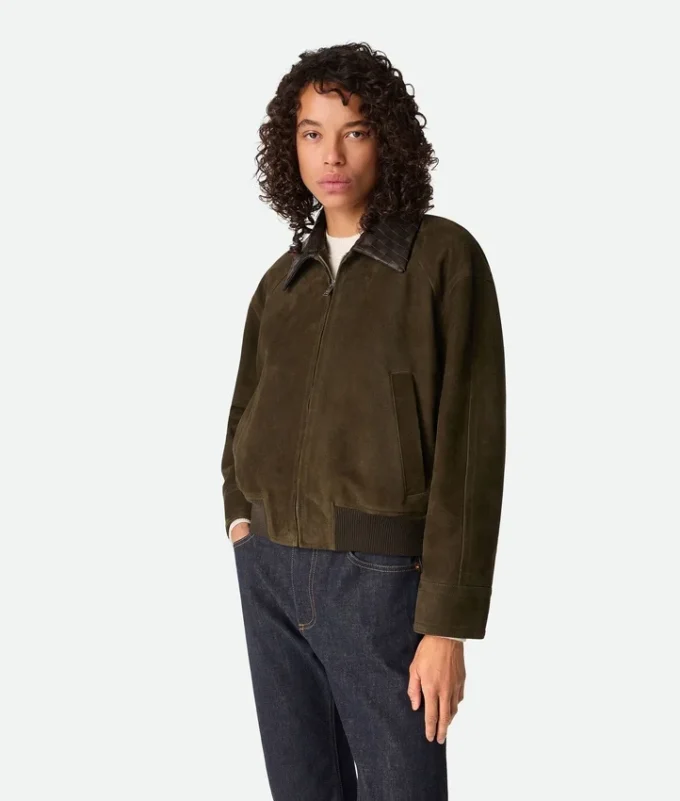 Suede Leather Blouson