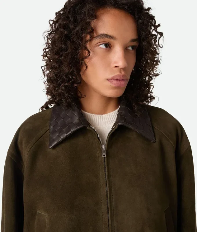 Suede Leather Blouson