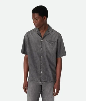 Vintage Black Denim Shirt