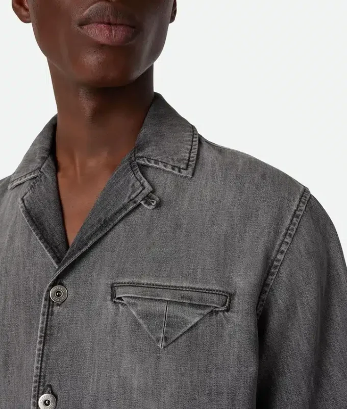 Vintage Black Denim Shirt