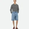 Vintage Indigo Cargo Denim Shorts