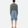Vintage Indigo Cargo Denim Shorts