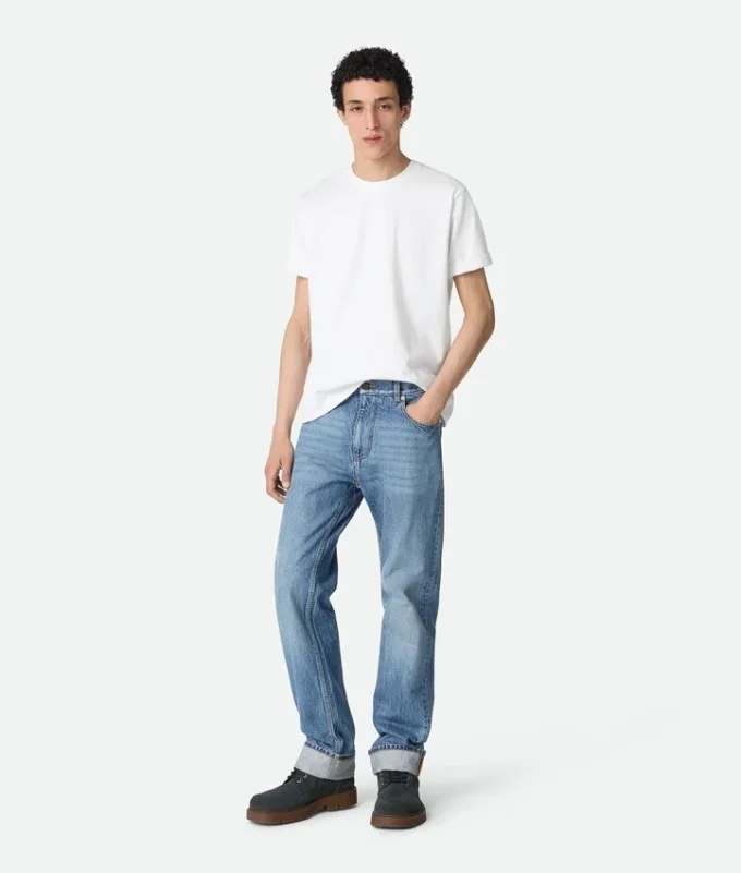 Vintage Indigo Straight Jeans