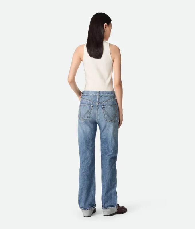 Vintage Indigo Straight Jeans