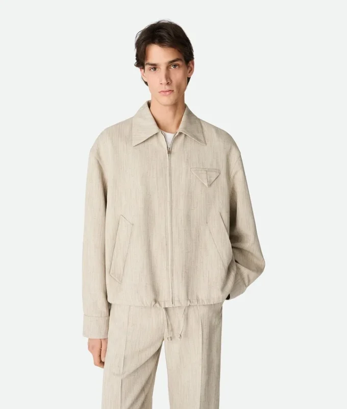 Viscose and Silk Kimono Blouson