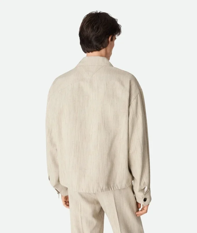 Viscose and Silk Kimono Blouson