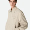Viscose and Silk Kimono Blouson