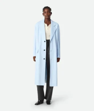 Viscose and Silk Twill Coat