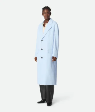 Viscose and Silk Twill Coat