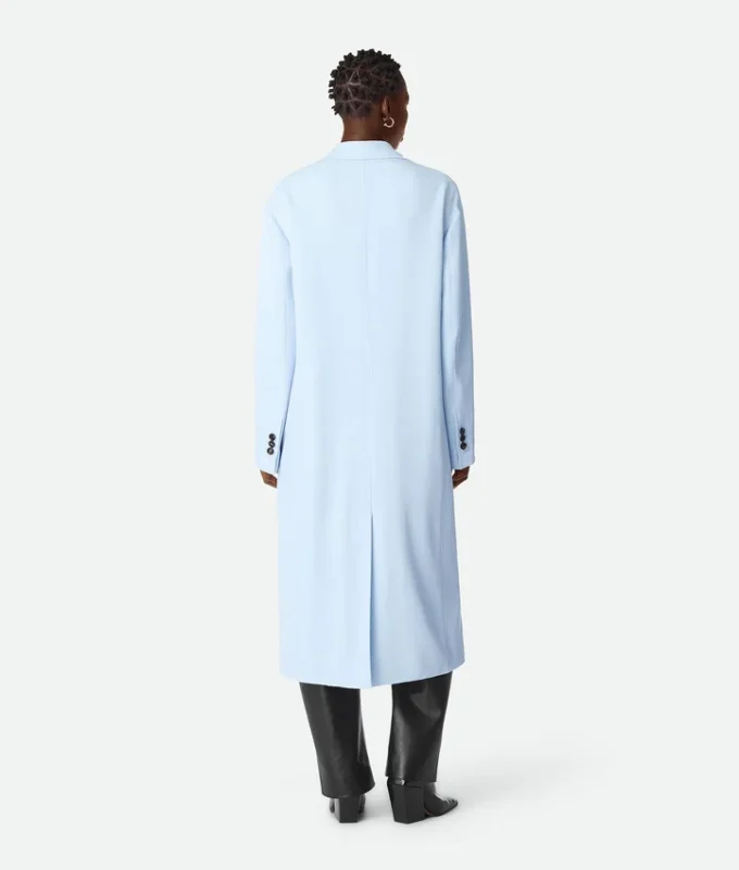 Viscose and Silk Twill Coat