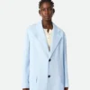 Viscose and Silk Twill Coat