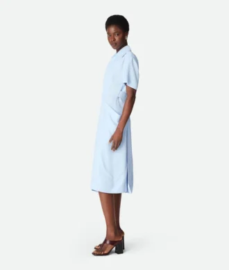 Viscose and Silk Twill Dress