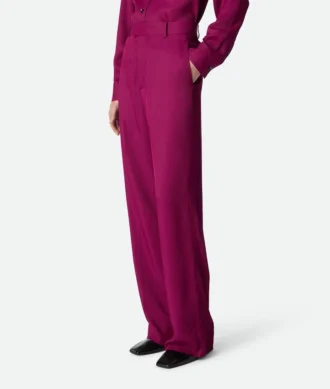 Viscose and Silk Twill Pants