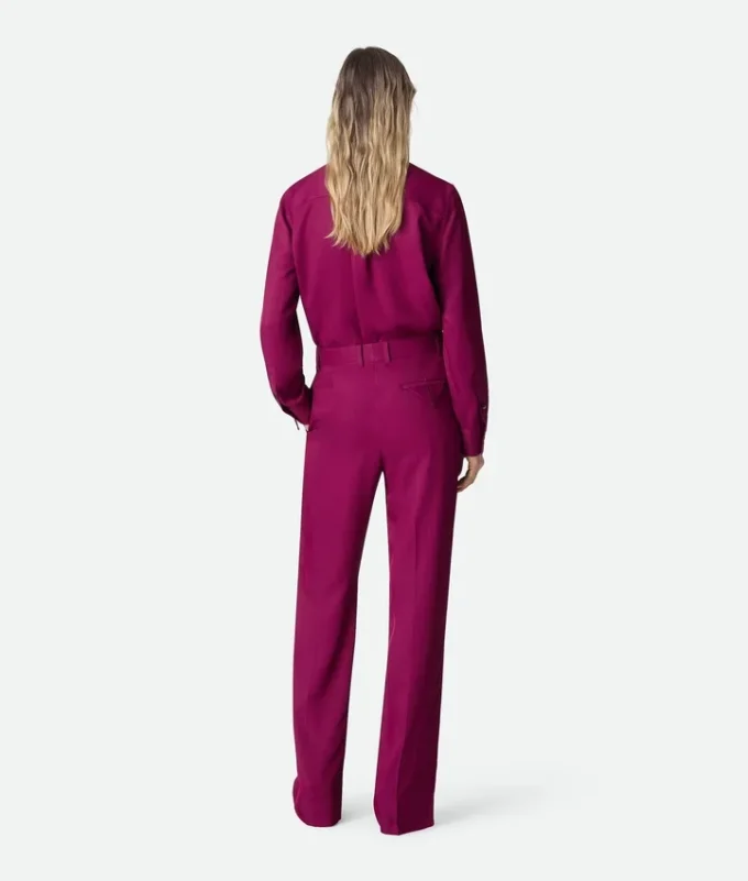 Viscose and Silk Twill Pants