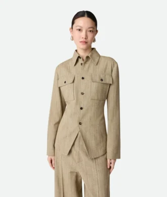 Viscose Silk Shirt Jacket