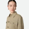 Viscose Silk Shirt Jacket