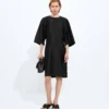 Washed Cotton and Viscose Twill Dress