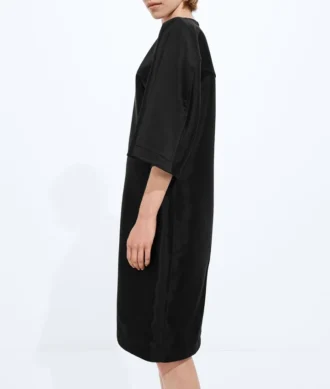 Washed Cotton and Viscose Twill Dress