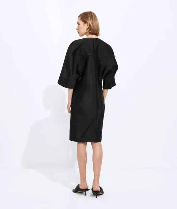 Washed Cotton and Viscose Twill Dress