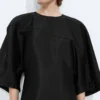 Washed Cotton and Viscose Twill Dress