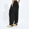 Washed Cotton and Viscose Twill Pants