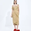 Washed Silk Taffeta Dress