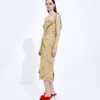 Washed Silk Taffeta Dress