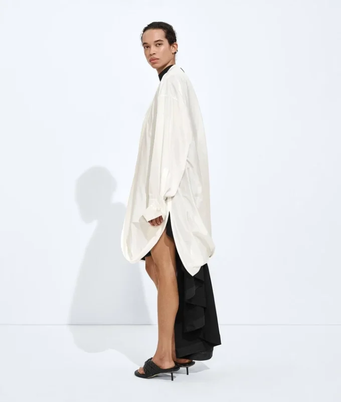 Washed Silk Taffeta Shirt