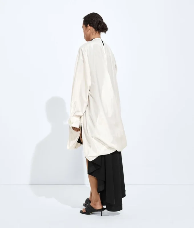 Washed Silk Taffeta Shirt