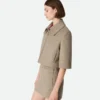 Wool and Cashmere Cropped Jacket