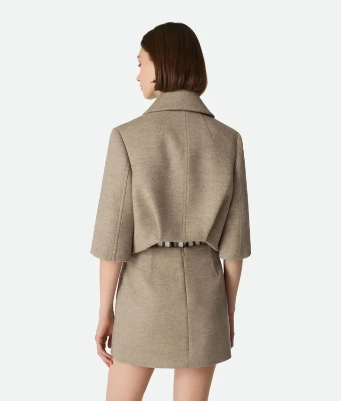 Wool and Cashmere Cropped Jacket