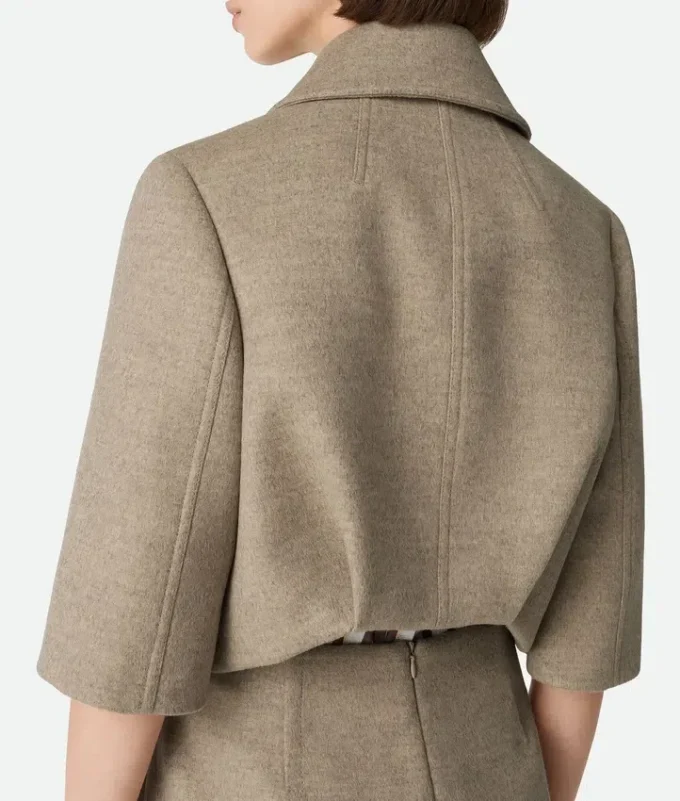 Wool and Cashmere Cropped Jacket