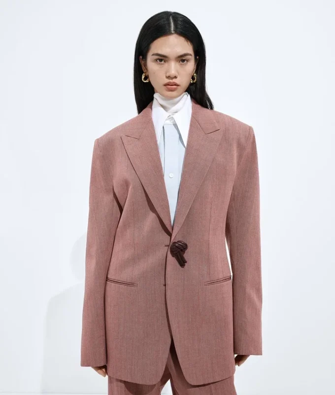 Wool and Linen Melange Jacket